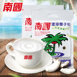 椰子粉 南國食品速溶椰子粉340gx2 海南特產椰子汁椰奶粉即沖即飲